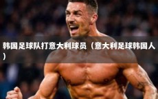韩国足球队打意大利球员（意大利足球韩国人）
